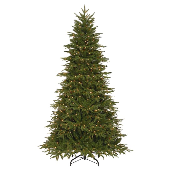 7.5ft. Pre-Lit Feel-Real® Northern Frasier Fir Artificial Christmas Tree, Clear Lights